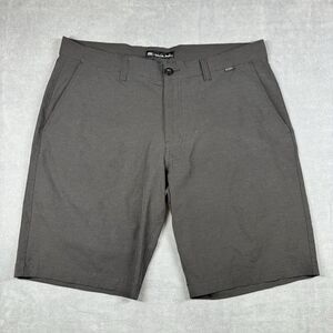 Travis Matthew Sand Harbor Shorts Golf Mens 36 Black Flat Front Stretch 10"